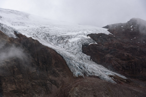 Gletscher des Vulkan Cayambe