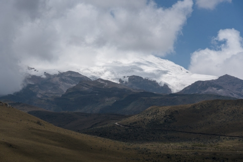 Gletscher des Vulkan Cayambe