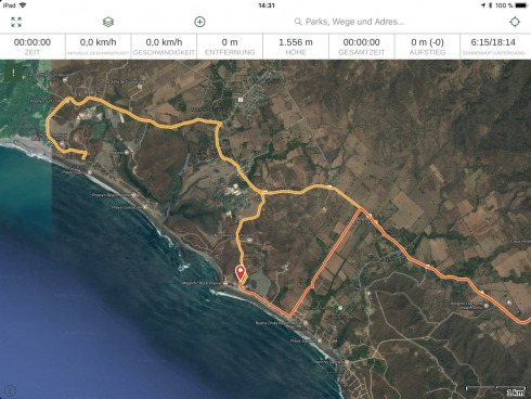 Gaia GPS - Google Hybrid Karte