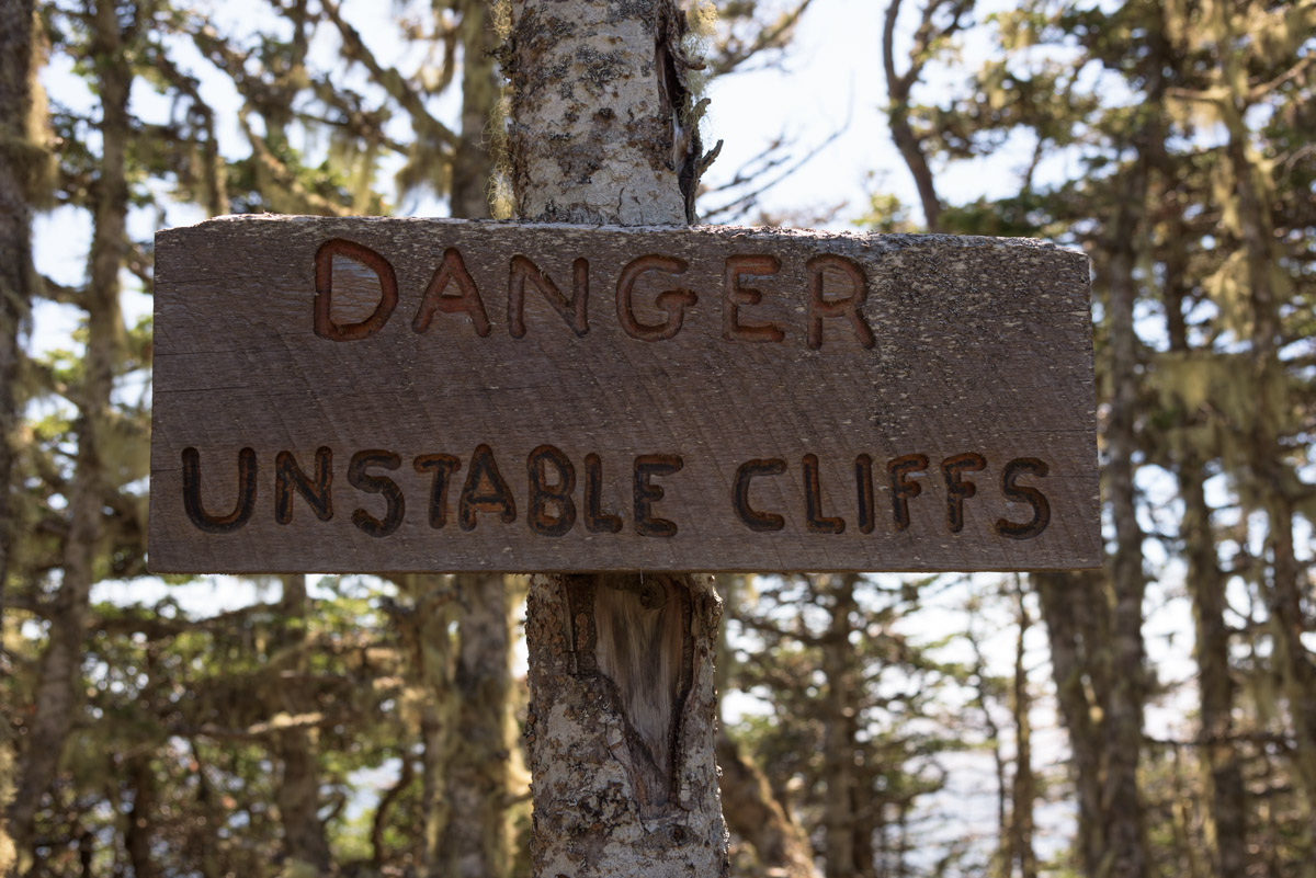 Danger - Unstable Cliffs